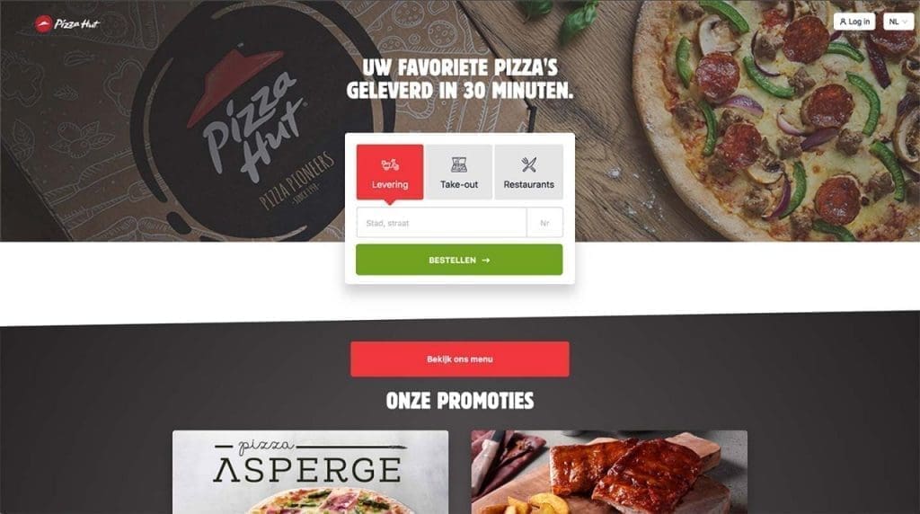 Pizza hut screenshot